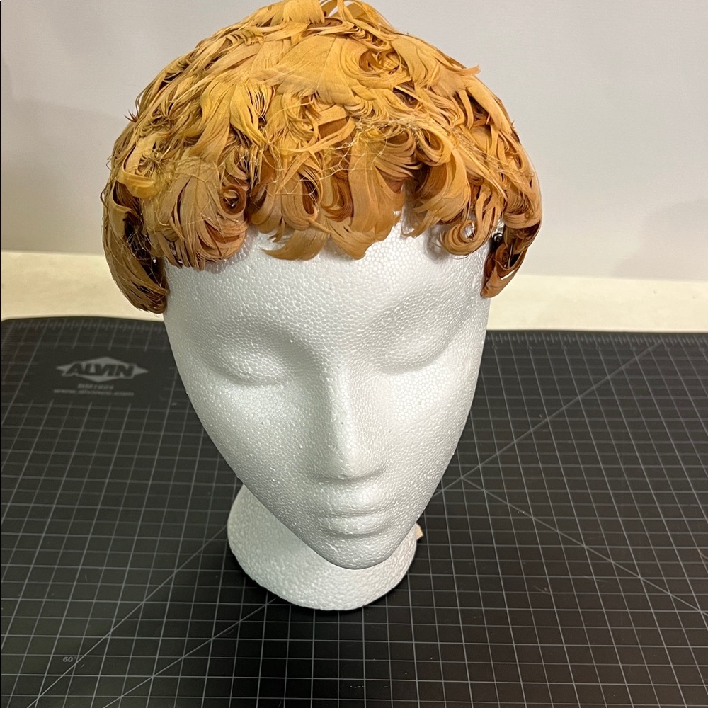 Vintage Brown Feathered Women's Hat